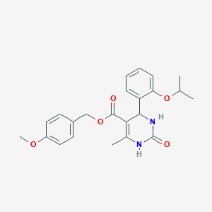 4-(2-Isopropoxy-phenyl)-6-methyl-2-oxo-1,2,3,4-tetrahydro-pyrimidine-5-carboxylic acid 4-methoxy-benzyl ester