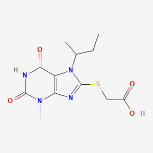 2-(7-Butan-2-yl-3-methyl-2,6-dioxopurin-8-yl)sulfanylacetic acid