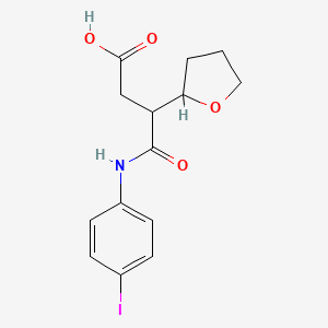 4-(4-iodoanilino)-4-oxo-3-(oxolan-2-yl)butanoic acid