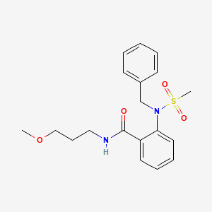 2-[benzyl(methylsulfonyl)amino]-N-(3-methoxypropyl)benzamide