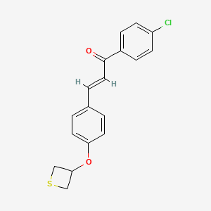 1-(4-chlorophenyl)-3-[4-(3-thietanyloxy)phenyl]-2-propen-1-one