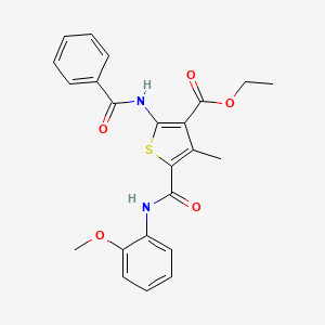 ethyl 2-benzamido-5-[(2-methoxyphenyl)carbamoyl]-4-methylthiophene-3-carboxylate