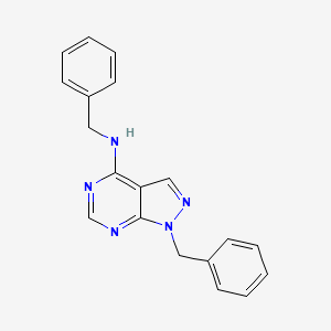 N,1-dibenzyl-1H-pyrazolo[3,4-d]pyrimidin-4-amine