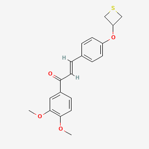 1-(3,4-dimethoxyphenyl)-3-[4-(3-thietanyloxy)phenyl]-2-propen-1-one