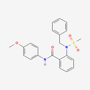 2-[benzyl(methylsulfonyl)amino]-N-(4-methoxyphenyl)benzamide