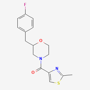 2-(4-fluorobenzyl)-4-[(2-methyl-1,3-thiazol-4-yl)carbonyl]morpholine