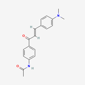 N-[4-[3-[4-(DIMETHYLAMINO)PHENYL]-2-PROPENOYL]PHENYL]ACETAMIDE