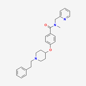 N-methyl-4-{[1-(2-phenylethyl)-4-piperidinyl]oxy}-N-(2-pyridinylmethyl)benzamide