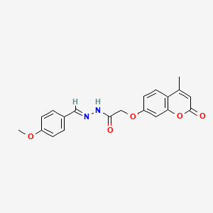 N'-(4-methoxybenzylidene)-2-[(4-methyl-2-oxo-2H-chromen-7-yl)oxy]acetohydrazide