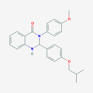 2-(4-isobutoxyphenyl)-3-(4-methoxyphenyl)-2,3-dihydro-4(1H)-quinazolinone