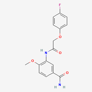 3-[[2-(4-Fluorophenoxy)acetyl]amino]-4-methoxybenzamide