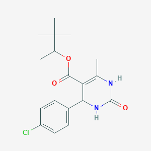 1,2,2-Trimethylpropyl 4-(4-chlorophenyl)-6-methyl-2-oxo-1,2,3,4-tetrahydro-5-pyrimidinecarboxylate
