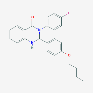 2-(4-butoxyphenyl)-3-(4-fluorophenyl)-2,3-dihydro-4(1H)-quinazolinone