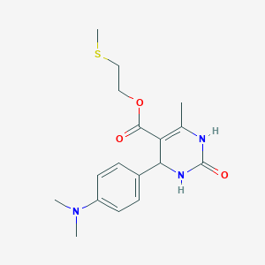 2-(Methylsulfanyl)ethyl 4-[4-(dimethylamino)phenyl]-6-methyl-2-oxo-1,2,3,4-tetrahydro-5-pyrimidinecarboxylate