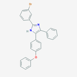 molecular formula C27H19BrN2O B388316 2-(3-bromophenyl)-4-(4-phenoxyphenyl)-5-phenyl-1H-imidazole 