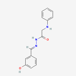 2-anilino-N'-(3-hydroxybenzylidene)acetohydrazide