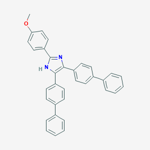 molecular formula C34H26N2O B388338 4,5-di(biphenyl-4-yl)-2-(4-methoxyphenyl)-1H-imidazole 