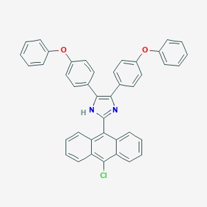 molecular formula C41H27ClN2O2 B388339 2-(10-chloro-9-anthryl)-4,5-bis(4-phenoxyphenyl)-1H-imidazole 