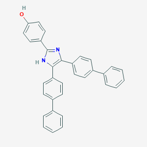 molecular formula C33H24N2O B388345 4-[4,5-di(biphenyl-4-yl)-1H-imidazol-2-yl]phenol 