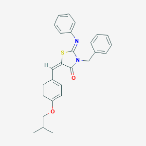 3-Benzyl-5-(4-isobutoxybenzylidene)-2-(phenylimino)-1,3-thiazolidin-4-one