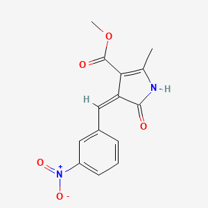 methyl (4Z)-2-methyl-4-(3-nitrobenzylidene)-5-oxo-4,5-dihydro-1H-pyrrole-3-carboxylate