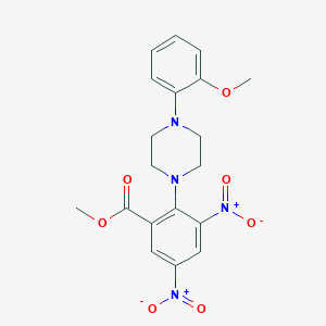 Methyl 2-[4-(2-methoxyphenyl)piperazin-1-yl]-3,5-dinitrobenzoate