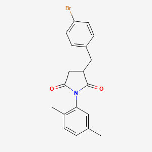 3-[(4-bromophenyl)methyl]-1-(2,5-dimethylphenyl)pyrrolidine-2,5-dione