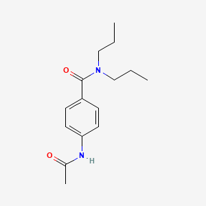 molecular formula C15H22N2O2 B3883541 4-(acetylamino)-N,N-dipropylbenzamide 