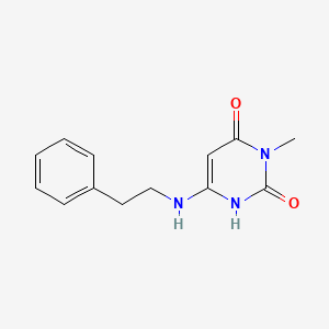 3-methyl-6-[(2-phenylethyl)amino]pyrimidine-2,4(1H,3H)-dione