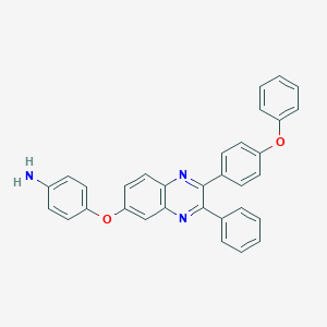 4-{[2-(4-Phenoxyphenyl)-3-phenyl-6-quinoxalinyl]oxy}aniline