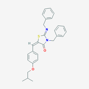 3-Benzyl-2-(benzylimino)-5-(4-isobutoxybenzylidene)-1,3-thiazolidin-4-one