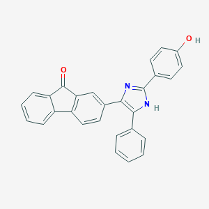 molecular formula C28H18N2O2 B388360 2-[2-(4-hydroxyphenyl)-5-phenyl-1H-imidazol-4-yl]-9H-fluoren-9-one 