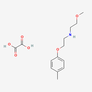 2-methoxy-N-[2-(4-methylphenoxy)ethyl]ethanamine;oxalic acid