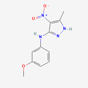 N-(3-methoxyphenyl)-5-methyl-4-nitro-1H-pyrazol-3-amine