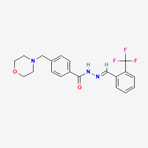 4-(4-morpholinylmethyl)-N'-[2-(trifluoromethyl)benzylidene]benzohydrazide