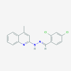 N-[(E)-(2,4-dichlorophenyl)methylideneamino]-4-methylquinolin-2-amine