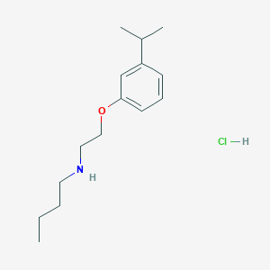 N-[2-(3-propan-2-ylphenoxy)ethyl]butan-1-amine;hydrochloride