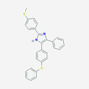 2-[4-(methylsulfanyl)phenyl]-5-phenyl-4-[4-(phenylsulfanyl)phenyl]-1H-imidazole