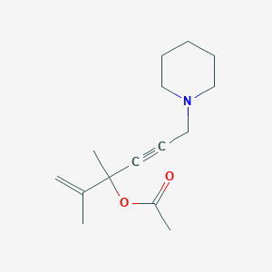 1-isopropenyl-1-methyl-4-(1-piperidinyl)-2-butyn-1-yl acetate