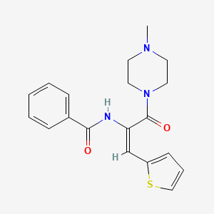 N-[1-[(4-methyl-1-piperazinyl)carbonyl]-2-(2-thienyl)vinyl]benzamide