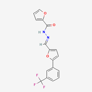 N'-[(E)-{5-[3-(trifluoromethyl)phenyl]furan-2-yl}methylidene]furan-2-carbohydrazide