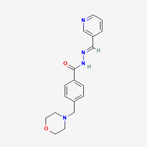 4-(4-morpholinylmethyl)-N'-(3-pyridinylmethylene)benzohydrazide