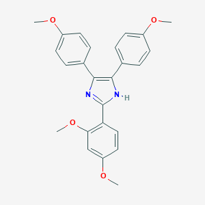 molecular formula C25H24N2O4 B388396 2-(2,4-dimethoxyphenyl)-4,5-bis(4-methoxyphenyl)-1H-imidazole 