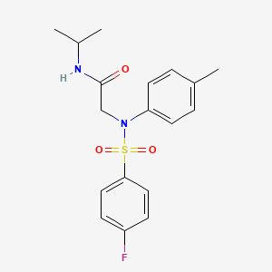 N~2~-[(4-fluorophenyl)sulfonyl]-N~1~-isopropyl-N~2~-(4-methylphenyl)glycinamide