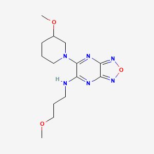 5-(3-methoxypiperidin-1-yl)-N-(3-methoxypropyl)-[1,2,5]oxadiazolo[3,4-b]pyrazin-6-amine