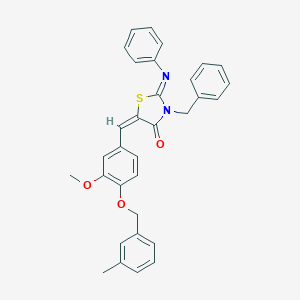 3-Benzyl-5-{3-methoxy-4-[(3-methylbenzyl)oxy]benzylidene}-2-(phenylimino)-1,3-thiazolidin-4-one