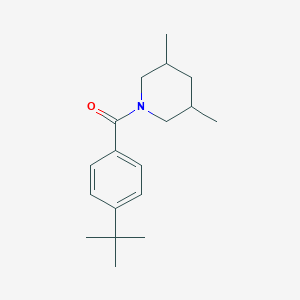 molecular formula C18H27NO B3884039 1-(4-tert-butylbenzoyl)-3,5-dimethylpiperidine 