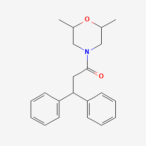 1-(2,6-Dimethylmorpholin-4-yl)-3,3-diphenylpropan-1-one