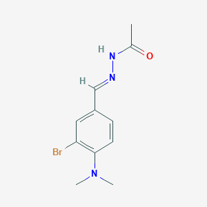 N'-[3-bromo-4-(dimethylamino)benzylidene]acetohydrazide