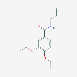 molecular formula C14H21NO3 B3884093 3,4-diethoxy-N-propylbenzamide 